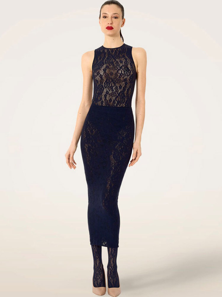 Stretch Lace Dress - 095