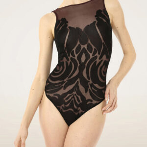 Sheer Sleeveless Bodysuit - 123
