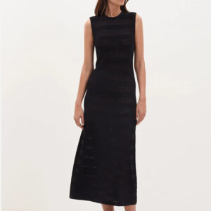 Sheer Knit Long Dress - 161