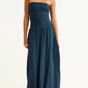 Blue Drop Waist Dress - 149